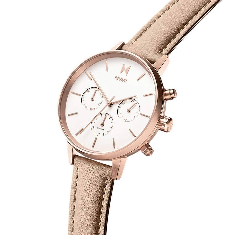 MVMT Women White Analogue Watch MVMT Women White Analogue Watch