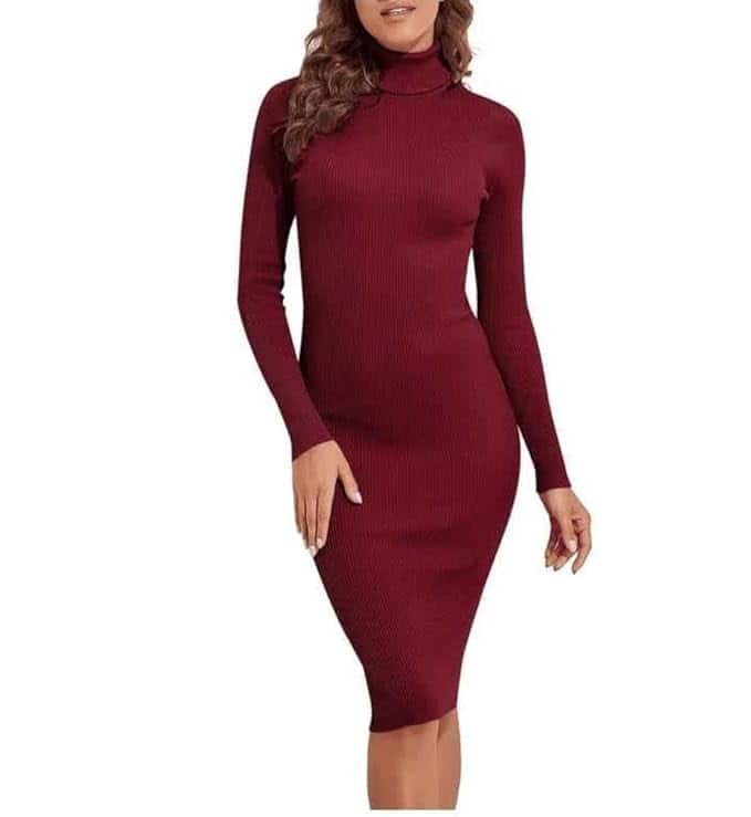 Generic Winter Wear Dress (Solid Casual Dress)