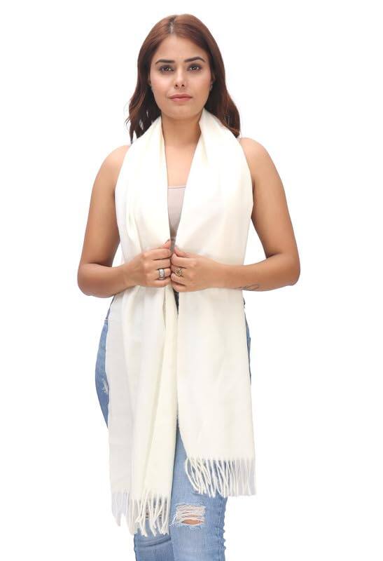Generic MANRA Women Girls Ladies Kashmiri Woolen Plain Muffler Scarves Generic MANRA Women Girls Ladies Kashmiri Woolen Plain Muffler Scarves