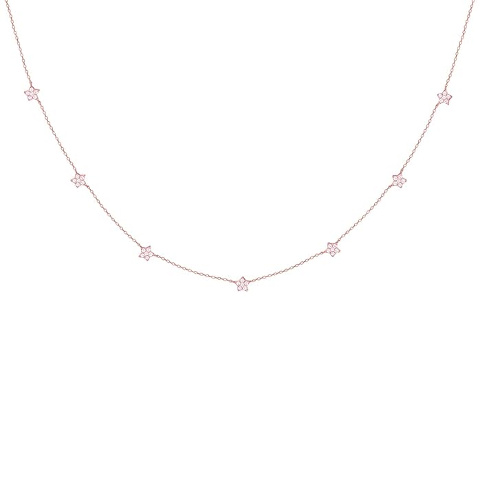 GIVA 925 Silver Rose Gold Star Constellation Pendant