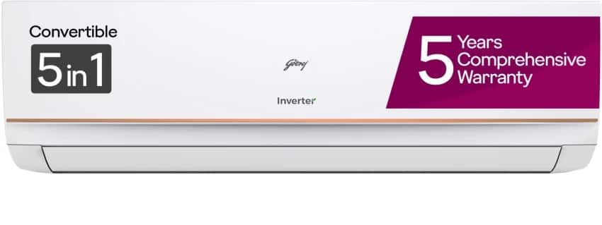 Godrej 2024 5-in-1 Convertible Inverter AC – 1 Ton 3 Star Godrej 2024 5-in-1 Convertible Inverter AC – 1 Ton 3 Star