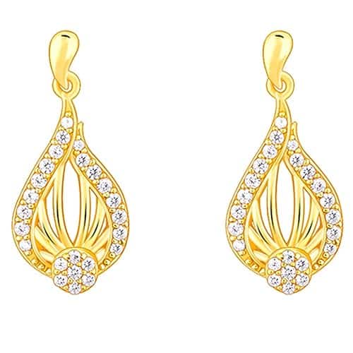 GIVA 925 Silver Golden Glint Earrings GIVA 925 Silver Golden Glint Earrings