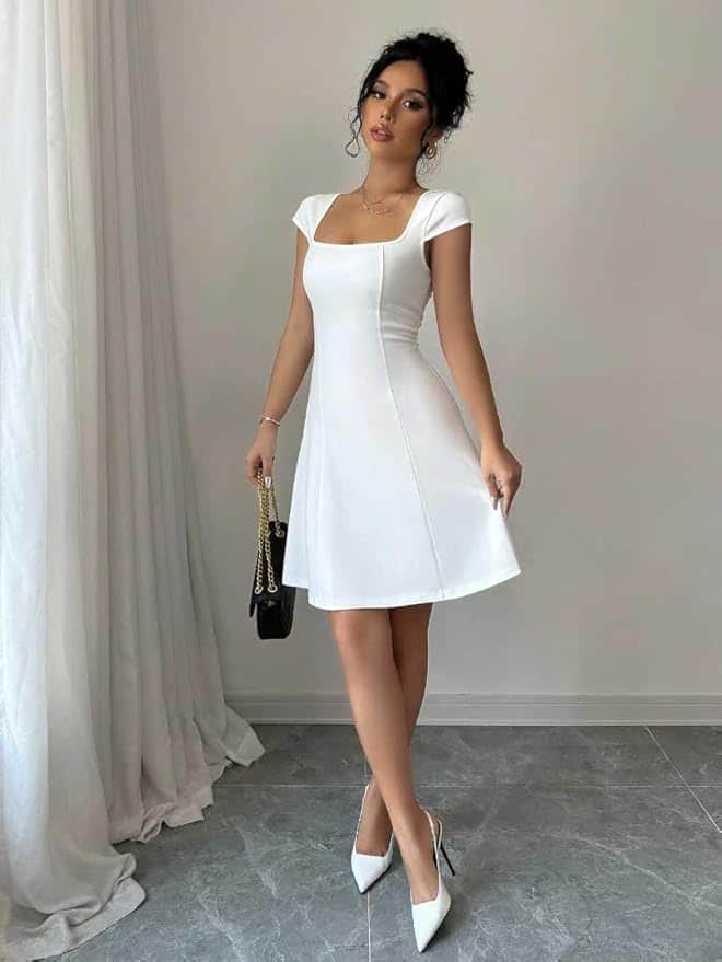 GRECIIOLOOKS Women's One Piece Midi Dress