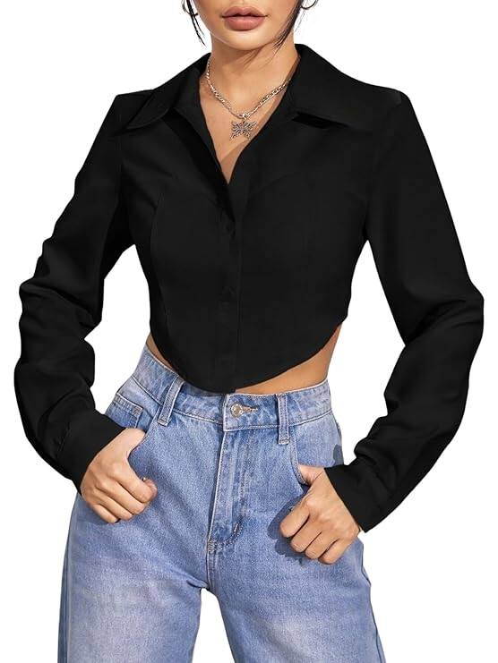 GRECIILOOKS Women's Sleeve Oversized Shirt GRECIILOOKS Women's Sleeve Oversized Shirt