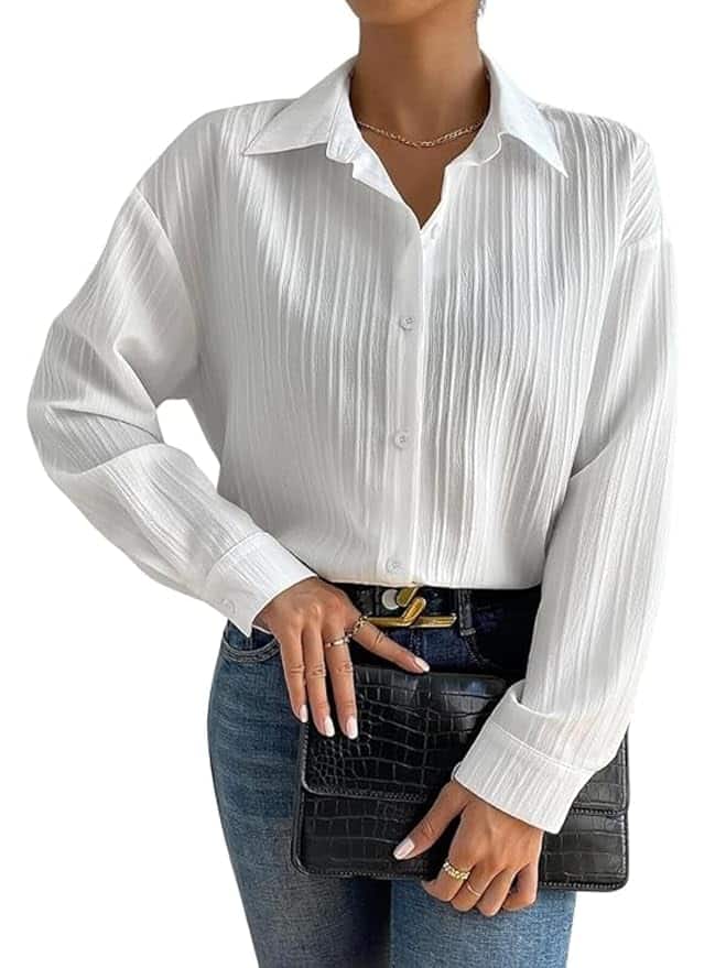 GRECIILOOKS Oversized Long Shirt for Women GRECIILOOKS Oversized Long Shirt for Women