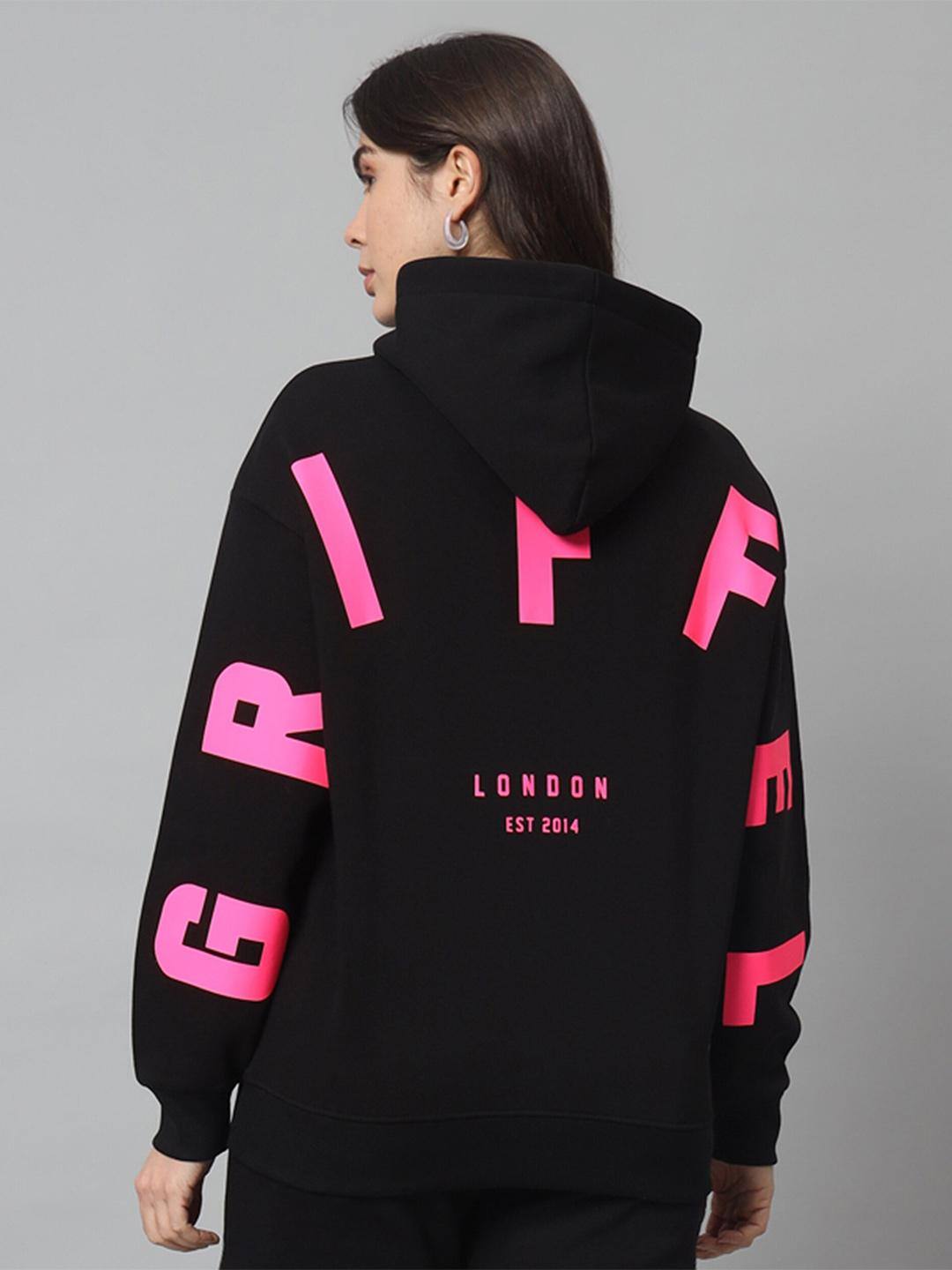 GRIFFEL Women Hooded Pullover Sweatshirt GRIFFEL Women Hooded Pullover Sweatshirt