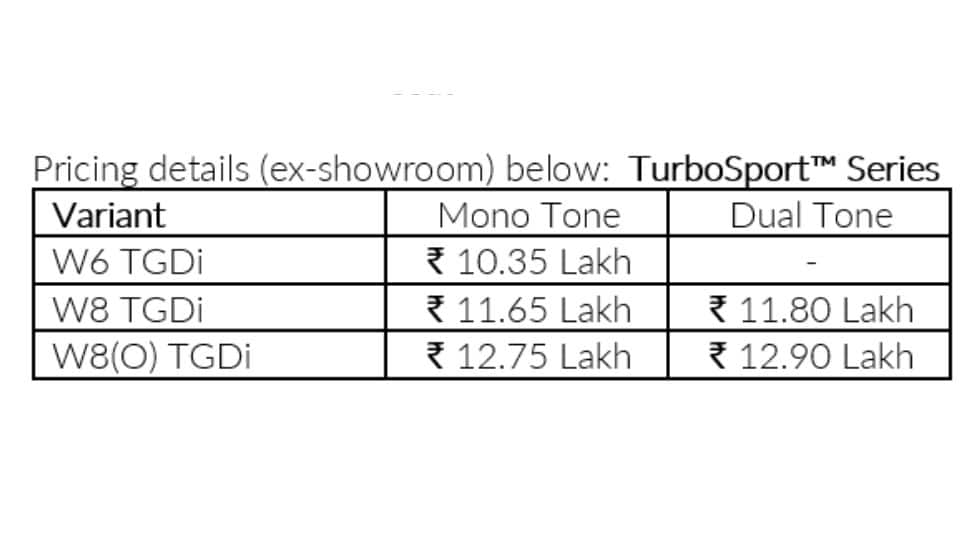 Mahindra XUV300 TurboSport price