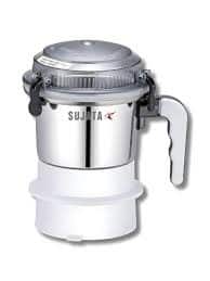  SUJATA Chutney Attach White Stainless Steel Wet And Dry Grinder Juicer Mixer Grinder 500 ml