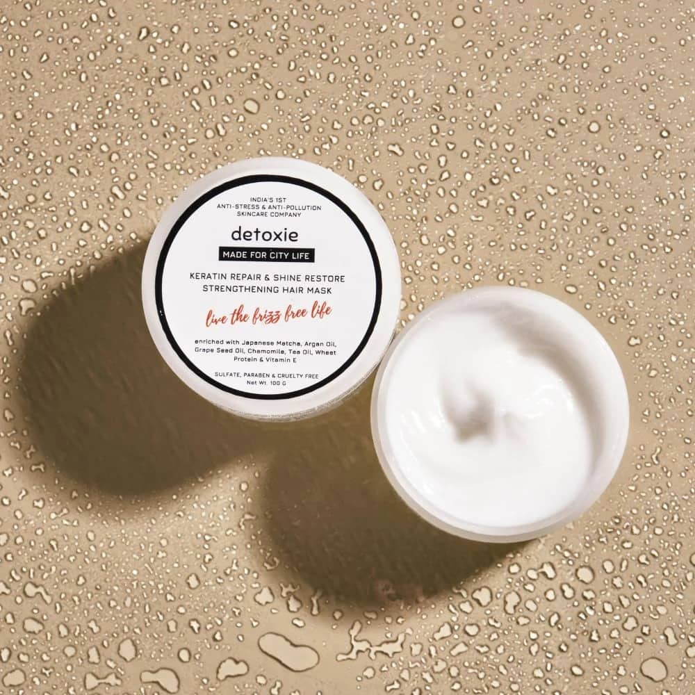 Detoxie Keratin Repair &amp; Shine Restore Strengthening Hair Mask