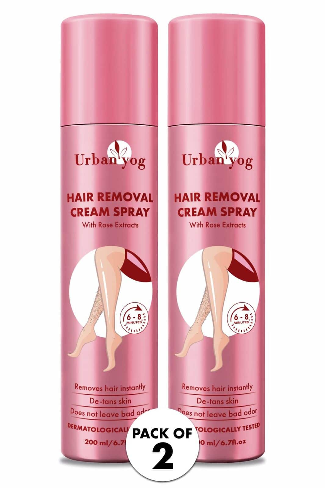 Urban Yog Hair Removal Cream Spray for Women