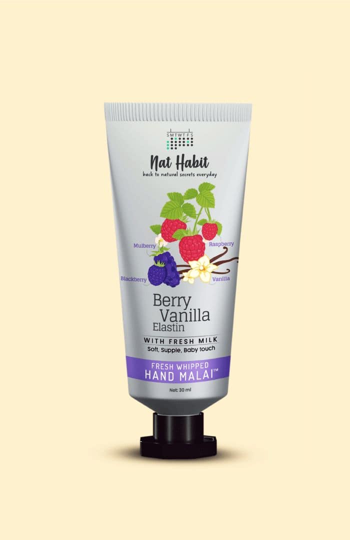 Nat Habit Berry Vanilla Elastin Hand Malai