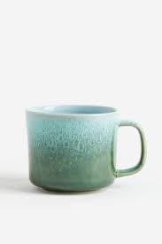 H&amp;M Green &amp; Turquoise Blue Reactive-Glaze Stoneware Mug
