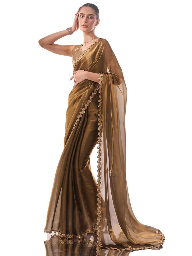  Kalista Sequinned Organza Saree