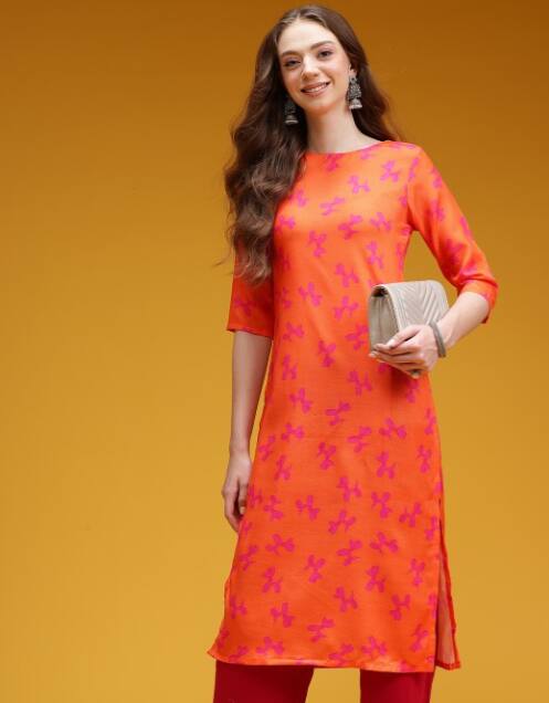 HERE&NOW Women Quirky Printed Kurta HERE&NOW Women Quirky Printed Kurta