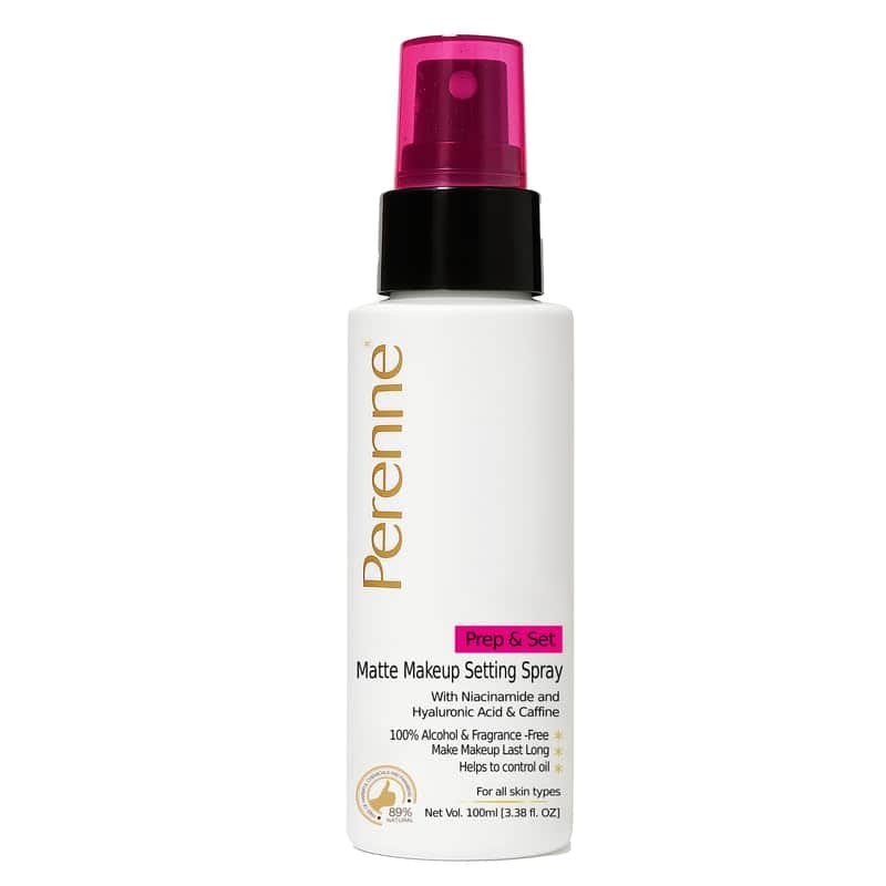  Perenne Prep &amp; Set Matte Long Lasting Makeup Setting Spray With Niacinamide - 100 ml