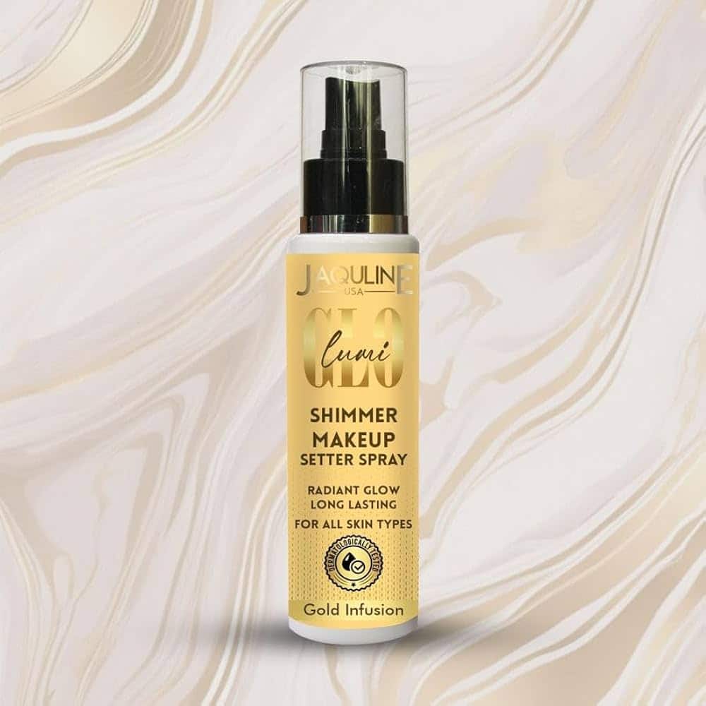  Jaquline USA Lumi Glo Shimmer Makeup Setter Spray - 110 ml - Gold Infusion