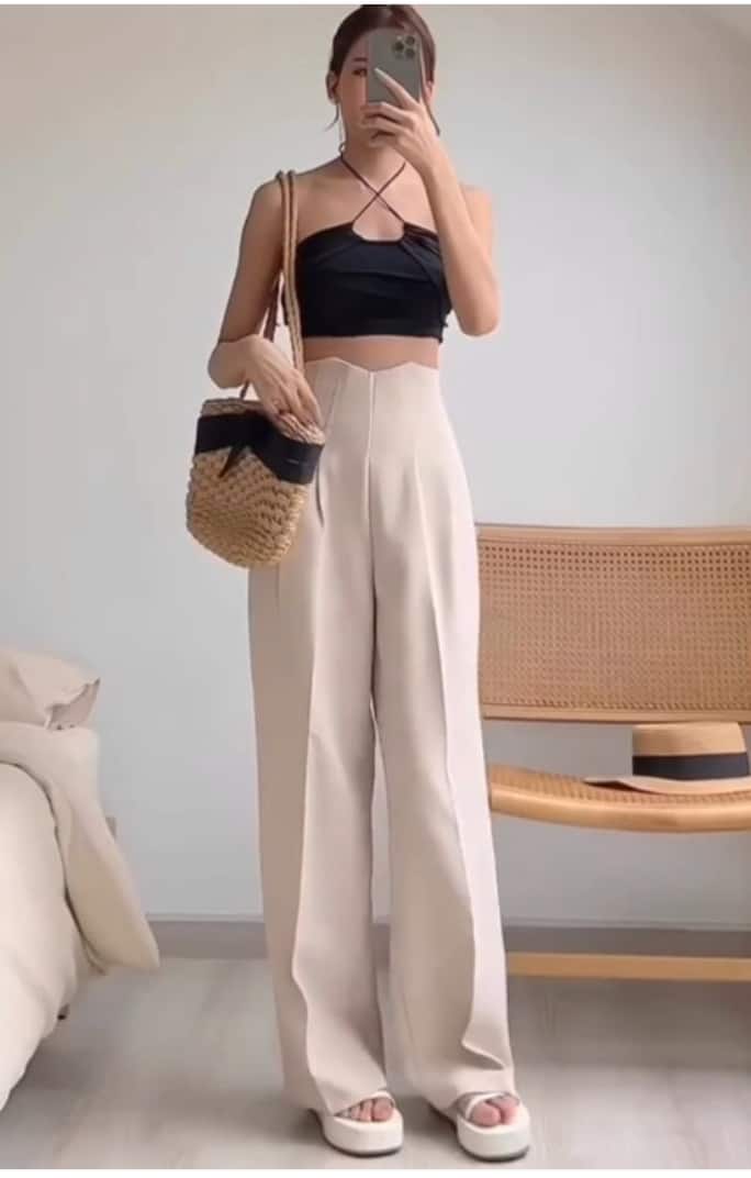 High Buy Women Cotton Loose Fit Trousers