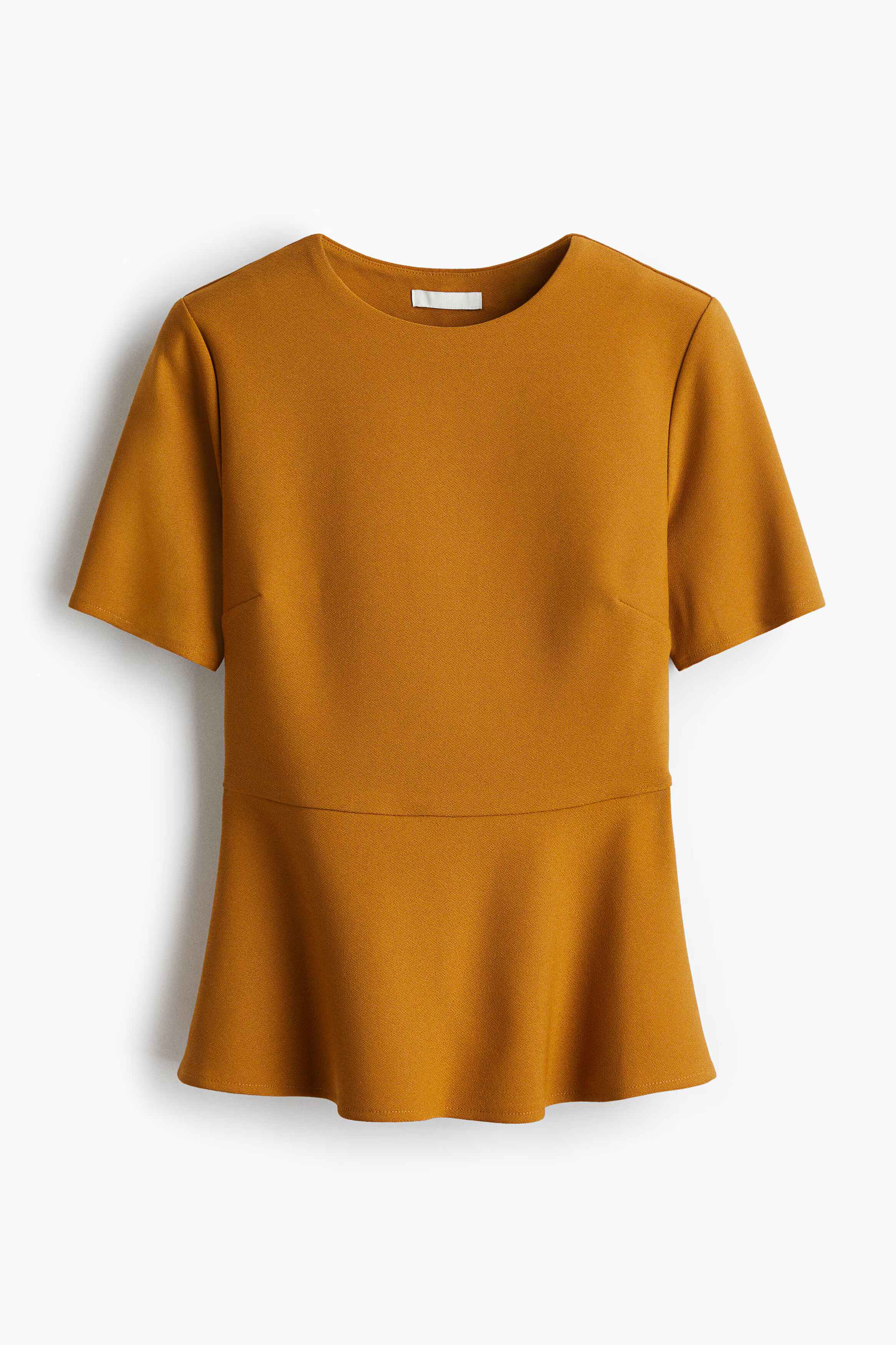 H&M Puff-Sleeve Peplum Top – Feminine Shape with Modern Charm H&M Puff-Sleeve Peplum Top – Feminine Shape with Modern Charm
