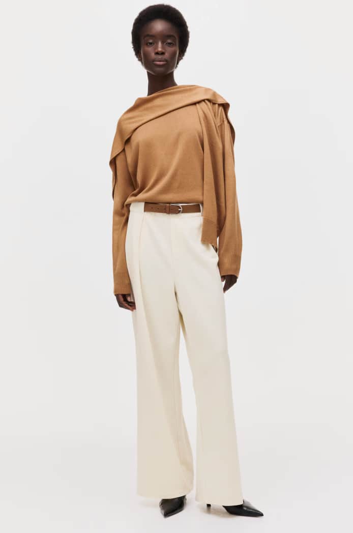Belted Ponte di Roma trousers