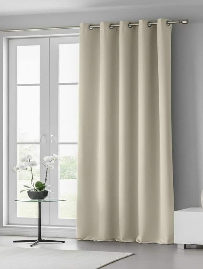 Home Sizzler Thermal Insulated Blackout Curtain (Cream)