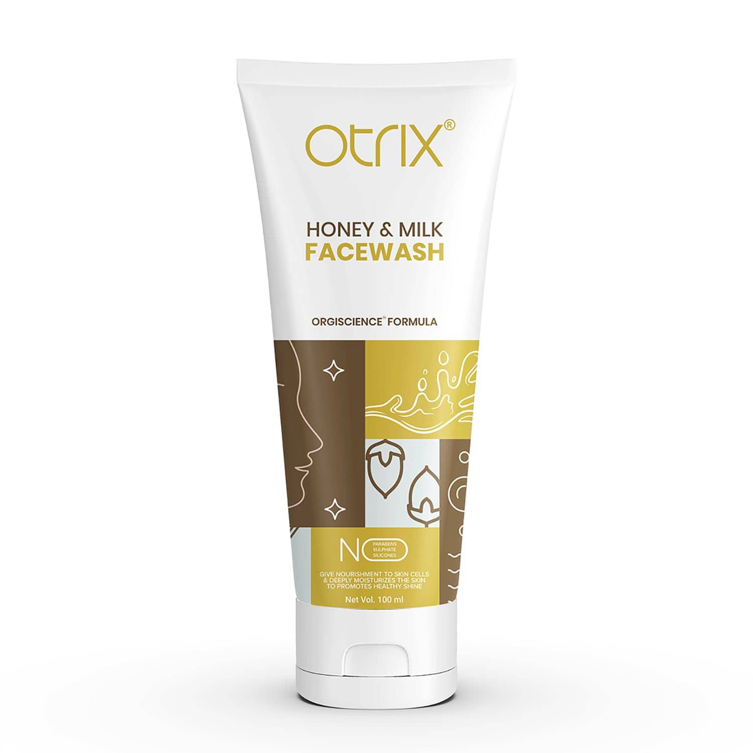 Otrix Life Science Honey and Milk Face Wash for Deep Cleansing