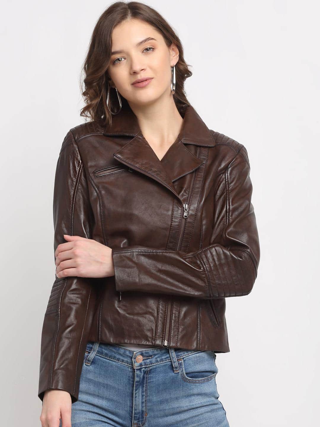  Teakwood Leathers Lapel Collar Leather Jacket