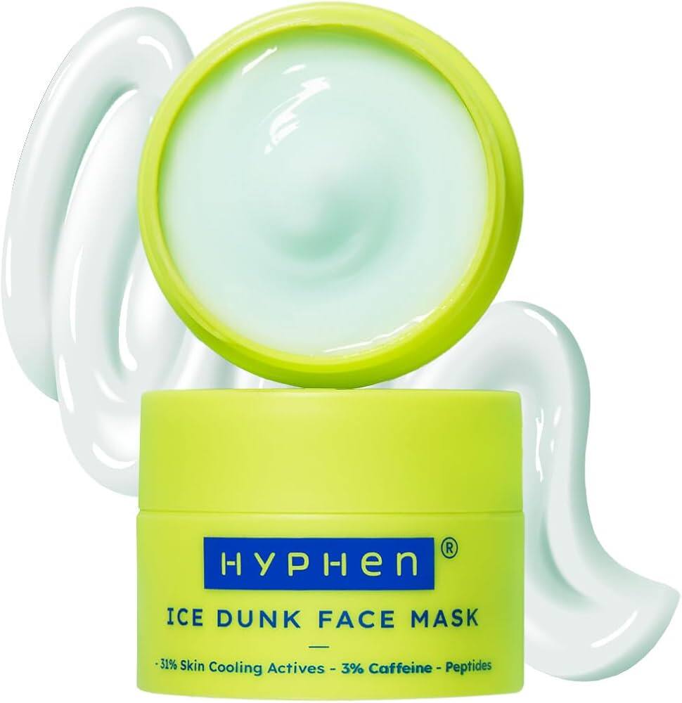 Hyphen Ice Dunk Face Mask 31% Cooling Active & 3% Caffeine to Instant Depuff Hyphen Ice Dunk Face Mask 31% Cooling Active & 3% Caffeine to Instant Depuff