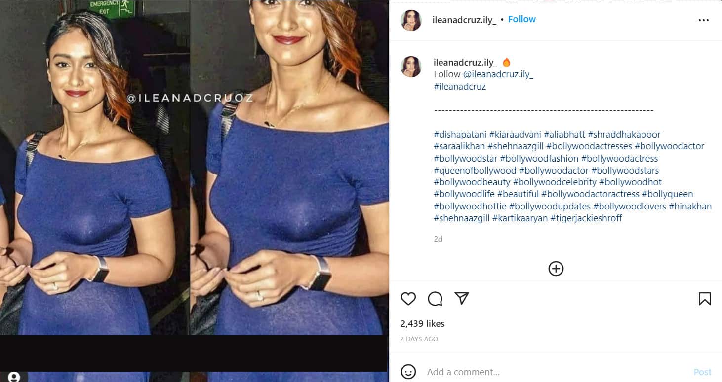 1462px x 775px - Ileana D'Cruz's oops moment in a see-through dress clicked on camera, pic  goes viral! | People News | Zee News