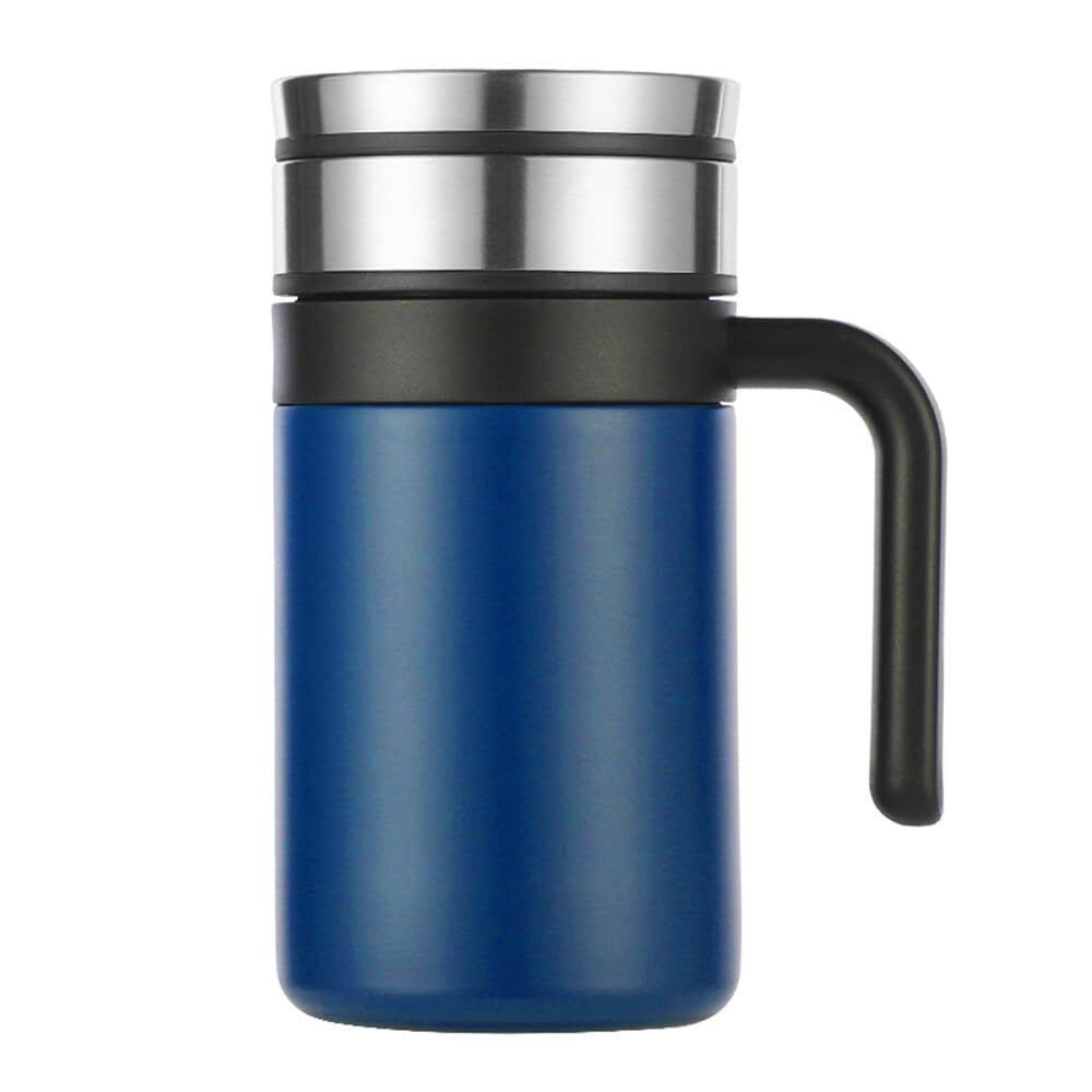 USHA SHRIRAM Insulated Stainless Steel Coffee Mug with Lid and Handle (420ml)