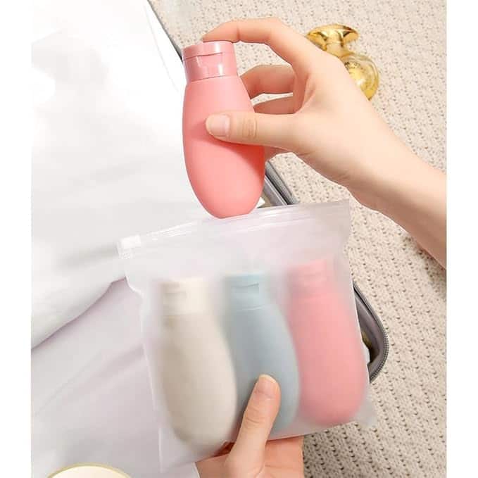 Niwlix Pack of 3 Travel Toiletry Bottles Niwlix Pack of 3 Travel Toiletry Bottles