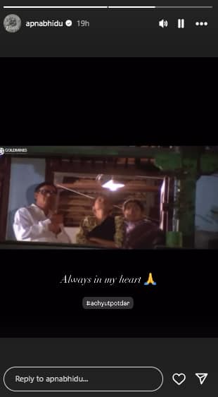 Jackie Shroff Instagram Story