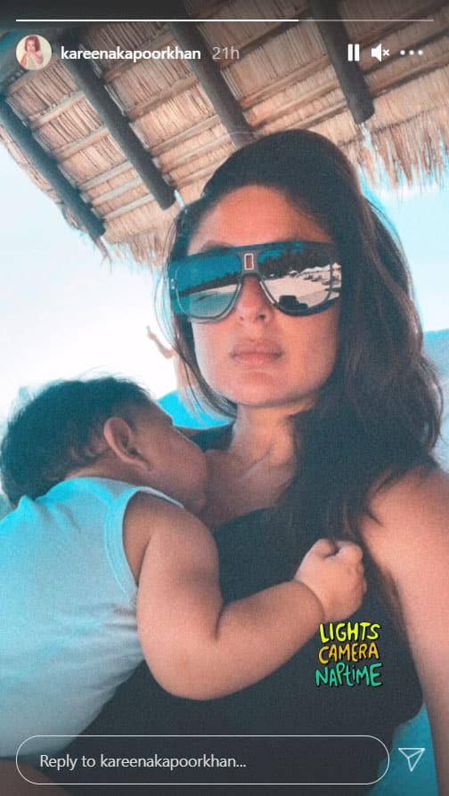 Kareena Kapoor shares nap time pic of son Jeh Ali Khan from Maldives