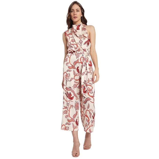 VERO MODA Women's Polyester Straight Fit Jumpsuit VERO MODA Women's Polyester Straight Fit Jumpsuit