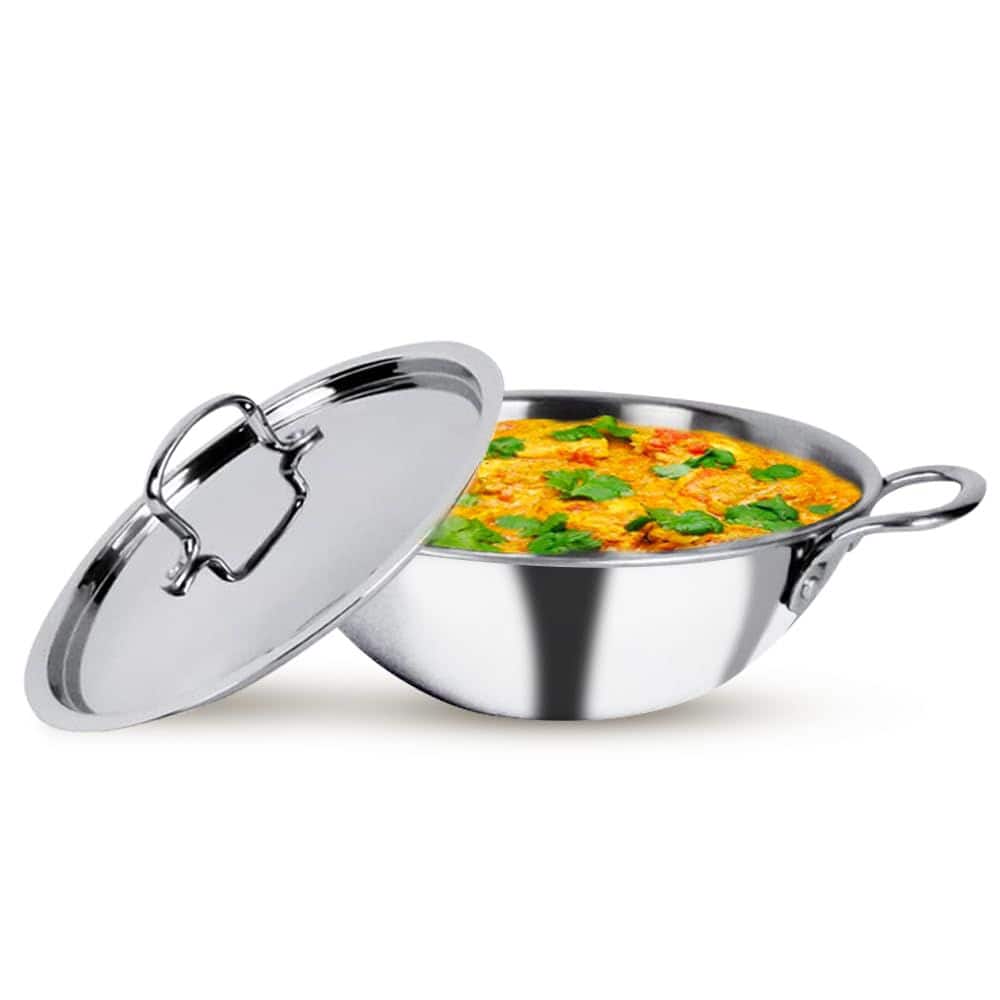 USHA SHRIRAM Triply Stainless Steel Kadhai USHA SHRIRAM Triply Stainless Steel Kadhai