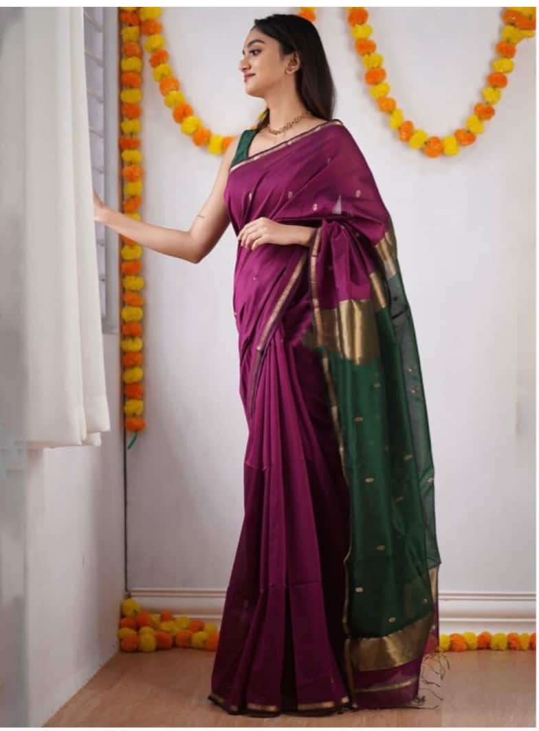 Kalini Silk Blend Kanjeevaram Saree