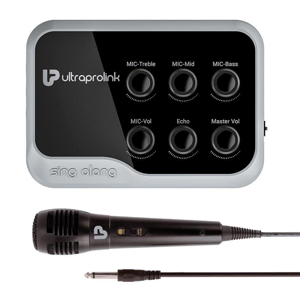 UltraProlink Sing Along Portable Universal Wireless Karaoke Mixer With Recording UM1002