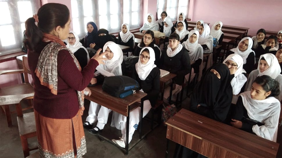 Students listening to their teacher