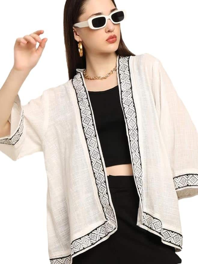 KE KANHA EXPORTS Women’s Shrug – Versatile Summer Cover-Up KE KANHA EXPORTS Women’s Shrug – Versatile Summer Cover-Up