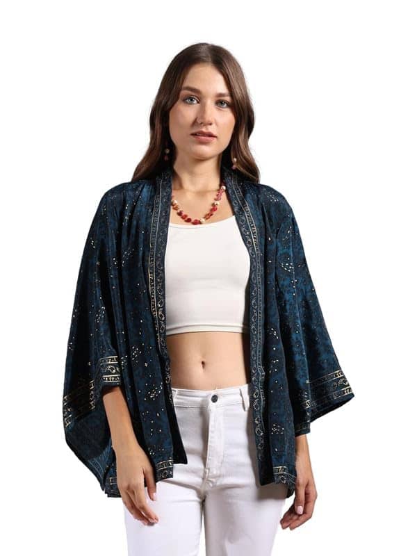 KE KANHA EXPORTS Shrugs for Women Stylish Kimono Cover-Up KE KANHA EXPORTS Shrugs for Women Stylish Kimono Cover-Up