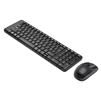 Logitech MK215 Wireless Keyboard and Mouse Set (Black)