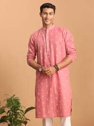VASTRAMAY – Geometric Printed Cotton Straight Kurta VASTRAMAY – Geometric Printed Cotton Straight Kurta