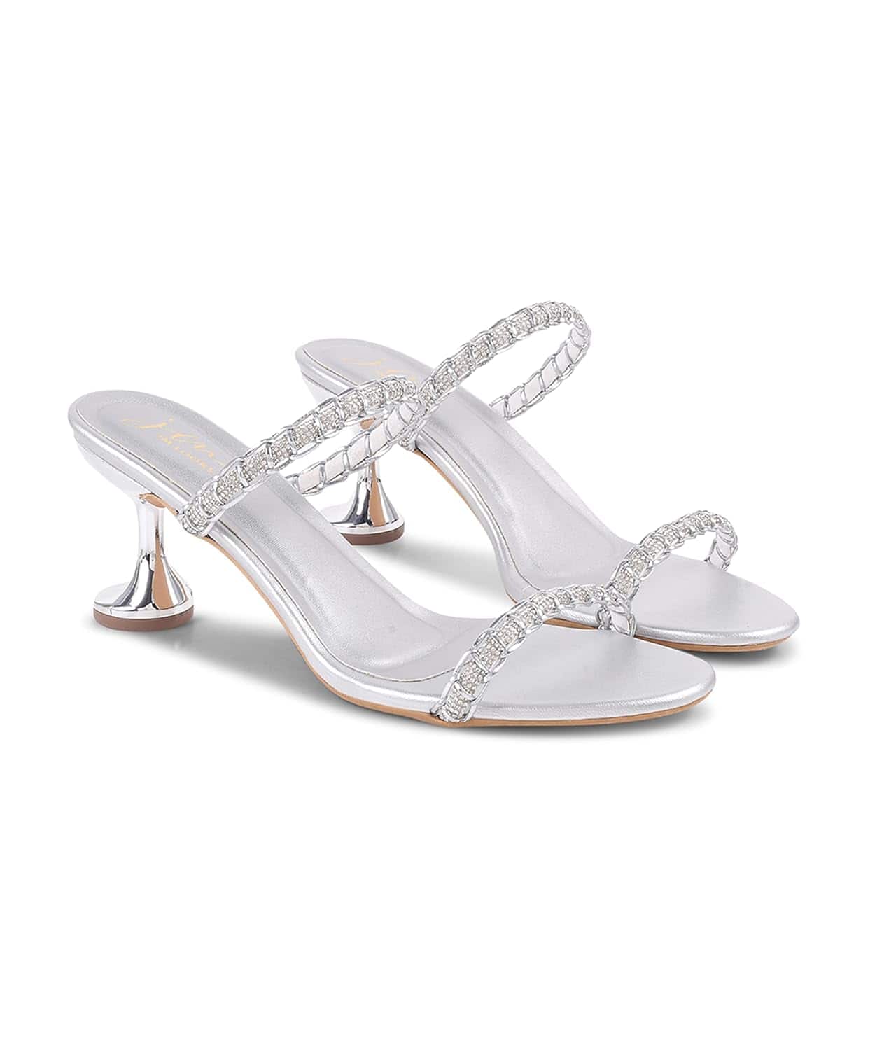  JM Looks Women Embellished Party Kitten Sandals