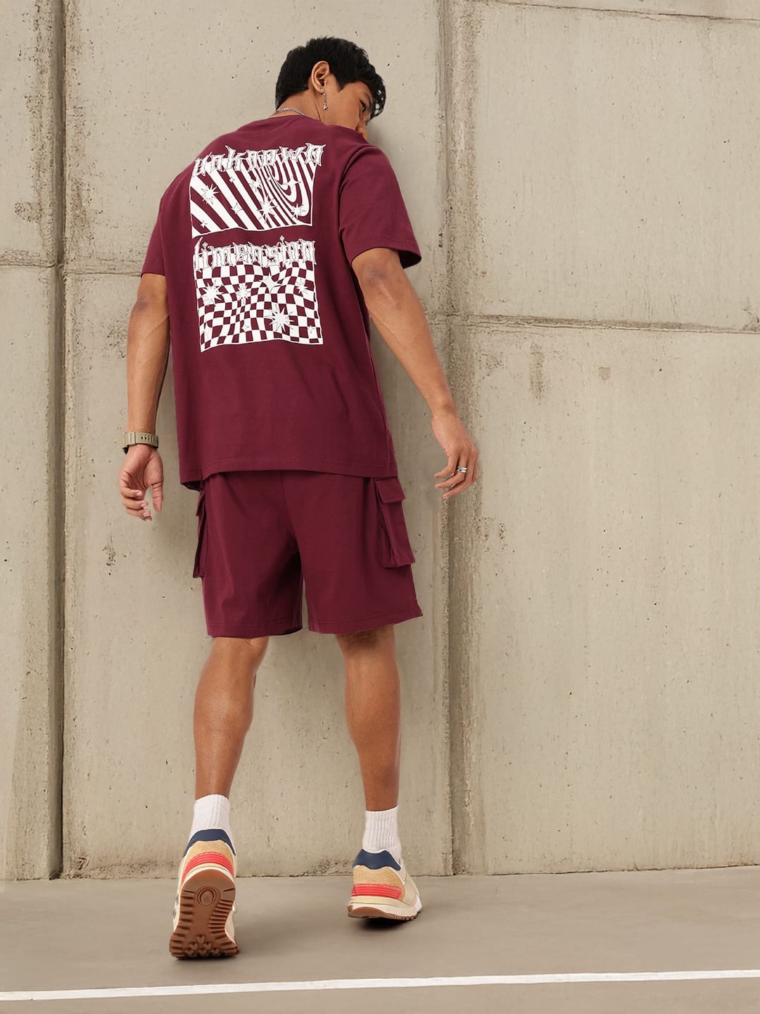 Kook N Keech Street Savvy Printed Relaxed T-shirt With Shorts Co-Ords Set Kook N Keech Street Savvy Printed Relaxed T-shirt With Shorts Co-Ords Set