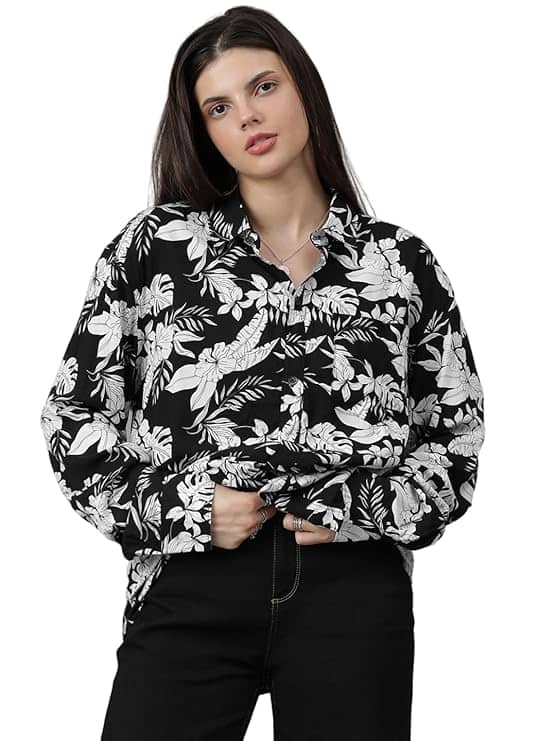 KOTTY Women's Relaxed Fit Shirt KOTTY Women's Relaxed Fit Shirt