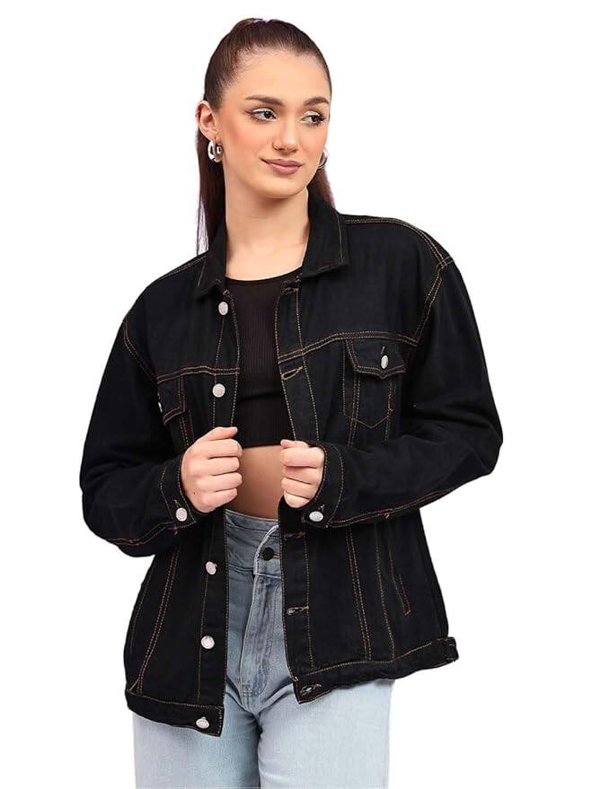 KOTTY Women's Classic Comfortable Versatile Denim Jacket KOTTY Women's Classic Comfortable Versatile Denim Jacket