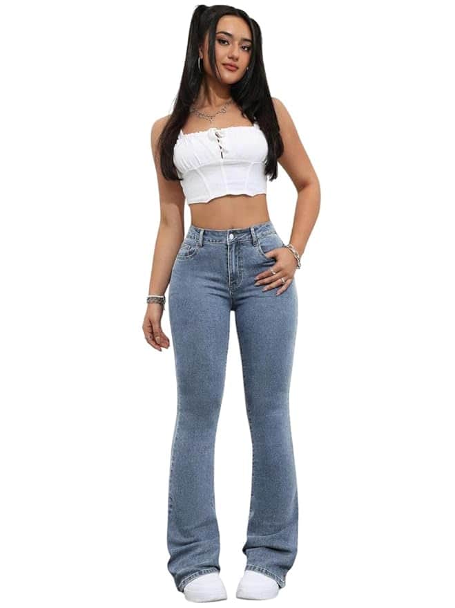 KOTTY Women’s Flared High Waist Bootcut Jeans KOTTY Women’s Flared High Waist Bootcut Jeans