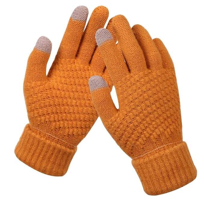 Krystle Women’s Winter Woolen Knit Gloves with Touchscreen Fingertips Krystle Women’s Winter Woolen Knit Gloves with Touchscreen Fingertips