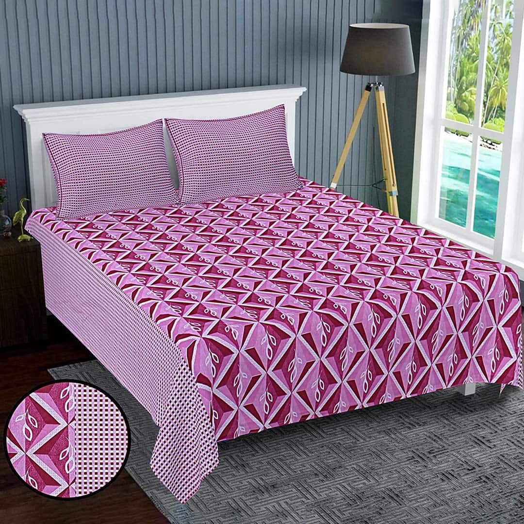 Kuber Industries Urbane Home Double Bedsheet | Cotton 120 TC Luxury