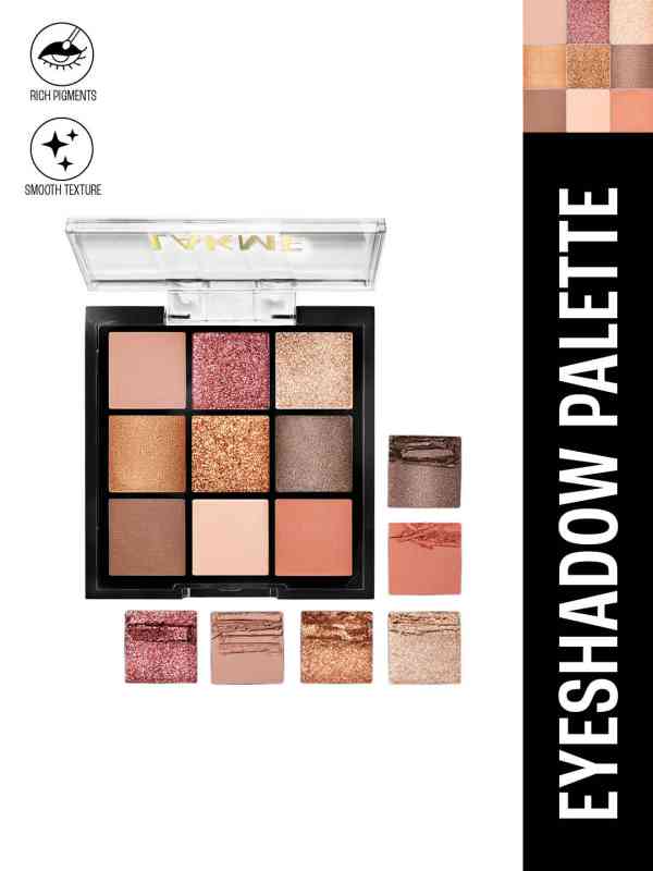 Lakme 9 Blendable Shades Ultimate Glam Eyeshadow Palette 11.7g - Evening Glam