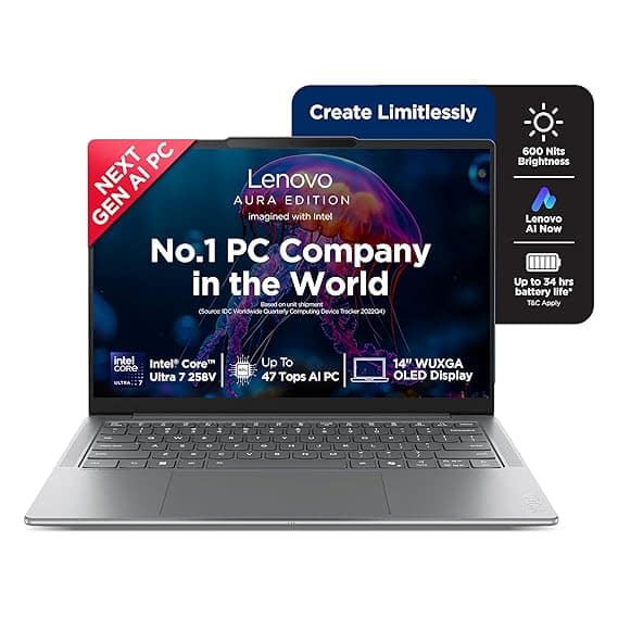 Lenovo Yoga Slim 7 Aura Edition (Ultra 7, 32GB, 1TB SSD, AI PC) – Grey 